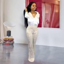 Pantalón de lentejuelas para mujer A376 6