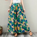 Pantalón holgado de mujer con estampado A369 4