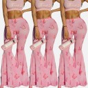 Pantalón rosa de mujer con mariposas 1