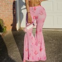 Pantalón rosa de mujer con mariposas 3