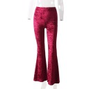 Pantalones acampanados elásticos para mujer 6