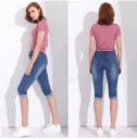 Pantalones capri de mezclilla - Azul 3