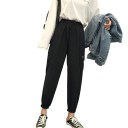 Pantalones cargo de mujer con cintura elástica 1