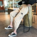 Pantalones cargo de mujer con cintura elástica 1