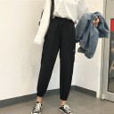 Pantalones cargo de mujer con cintura elástica 2