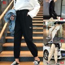 Pantalones cargo de mujer con cintura elástica 3