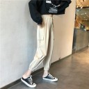 Pantalones cargo de mujer con cintura elástica 6