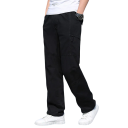 Pantalones cargo de verano de algodón para hombre Pantalones de trabajo casuales con bolsillos Material ligero y transpirable Corte recto cómodo para hombre 1