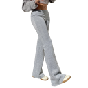 Pantalones casuales sexys para mujer con cintura baja, corte ajustado, piernas acampanadas, pantalones largos de moda, ropa de calle elegante 4