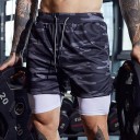 Pantalones cortos 2 en 1 para hombre 357
