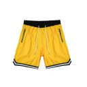 Pantalones cortos de baloncesto de malla para hombre, de secado rápido, transpirables, con bolsillos con cremallera y cintura con cordón. 8
