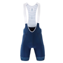 Pantalones cortos de ciclismo para hombre con tirantes y panel de malla poliéster elastano lycra corte ergonómico para montar en bicicleta 3