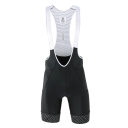 Pantalones cortos de ciclismo para hombre con tirantes y panel de malla poliéster elastano lycra corte ergonómico para montar en bicicleta 4