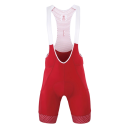 Pantalones cortos de ciclismo para hombre con tirantes y panel de malla poliéster elastano lycra corte ergonómico para montar en bicicleta 5