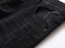 Pantalones cortos de mezclilla negros para hombre 8