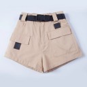 Pantalones cortos de mujer con cinturón 10