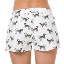 Pantalones cortos de mujer con estampado de perros 4
