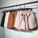 Pantalones cortos de mujer con lazo 1