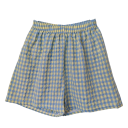 Pantalones cortos de mujer de cintura alta con goma elástica, corte holgado, algodón, poliéster, lisos y de cuadros, pantalones cortos cómodos de verano 3