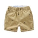 Pantalones cortos de niño con estampado de anclas, con cintura elástica y bolsillos, pantalones cortos de algodón de verano para chicos 2