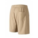 Pantalones cortos de pana para hombre con cordón Pantalones cortos de verano elegantes hechos de material suave Pantalones cortos casuales 7