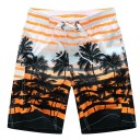 Pantalones cortos de playa para hombre con palmeras J2762 9