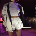 Pantalones cortos reflectantes para mujer 3