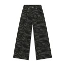 Pantalones de camuflaje de corte recto para hombre, holgados, anchos y cómodos, estilo casual, estilo militar. 1