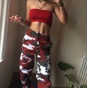 Pantalones de camuflaje para mujer J2825 1