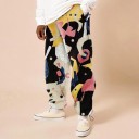 Pantalones de chándal para hombre con estampado F1517 1