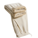 Pantalones de chándal para mujer con forro de peluche, con cordón, de poliéster y spandex, de un solo color, cómodos, cálidos, adecuados para el invierno 11