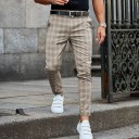 Pantalones de cuadros para hombre F1345 5