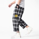 Pantalones de cuadros para hombre F1385 4
