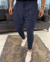 Pantalones de cuadros para hombre F1386 9