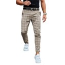 Pantalones de cuadros para hombre F1399 8