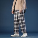 Pantalones de cuadros para hombre F1448 4