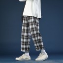 Pantalones de cuadros para hombre F1448 5