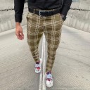 Pantalones de cuadros para hombre F1466 6