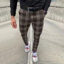 Pantalones de cuadros para hombre F1466 7