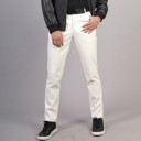 Pantalones de cuero para hombre F1590 4