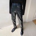 Pantalones de cuero para hombre F1686 3