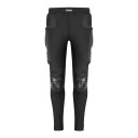 Pantalones de motocross negros con protectores rígidos en las rodillas y muslos y protectores acolchados en las caderas con perneras ajustadas 2