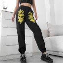 Pantalones de mujer con estampado de dragón 3