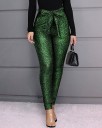 Pantalones de mujer con lazo y purpurina 4