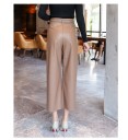 Pantalones de piel sintética 3/4 para mujer 3