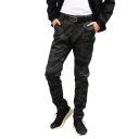 Pantalones de piel sintética para hombre, corte entallado, estilo moderno, aspecto elegante, pantalones cómodos, corte entallado, ropa de moda para hombre, pantalones elegantes 12