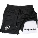 Pantalones deportivos de secado rápido de doble capa para hombre, pantalones cortos de bádminton para correr al aire libre en verano, cintura elástica con cordón ajustable 1
