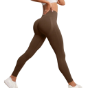 Pantalones deportivos de yoga de cintura alta para mujer, leggings de fitness elásticos y cómodos para el gimnasio, pantalones elásticos para ejercicio y yoga. 3