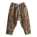 Pantalones harén de mujer con flores 2