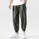Pantalones harén para hombre F1395 9